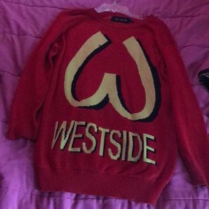 Red and Yellow SWEATER NEVER WORN SIZE M